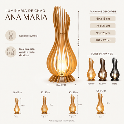 LUMINÁRIA DE CHÃO FLAMA