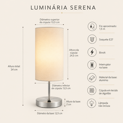 LUMINÁRIA SERENA