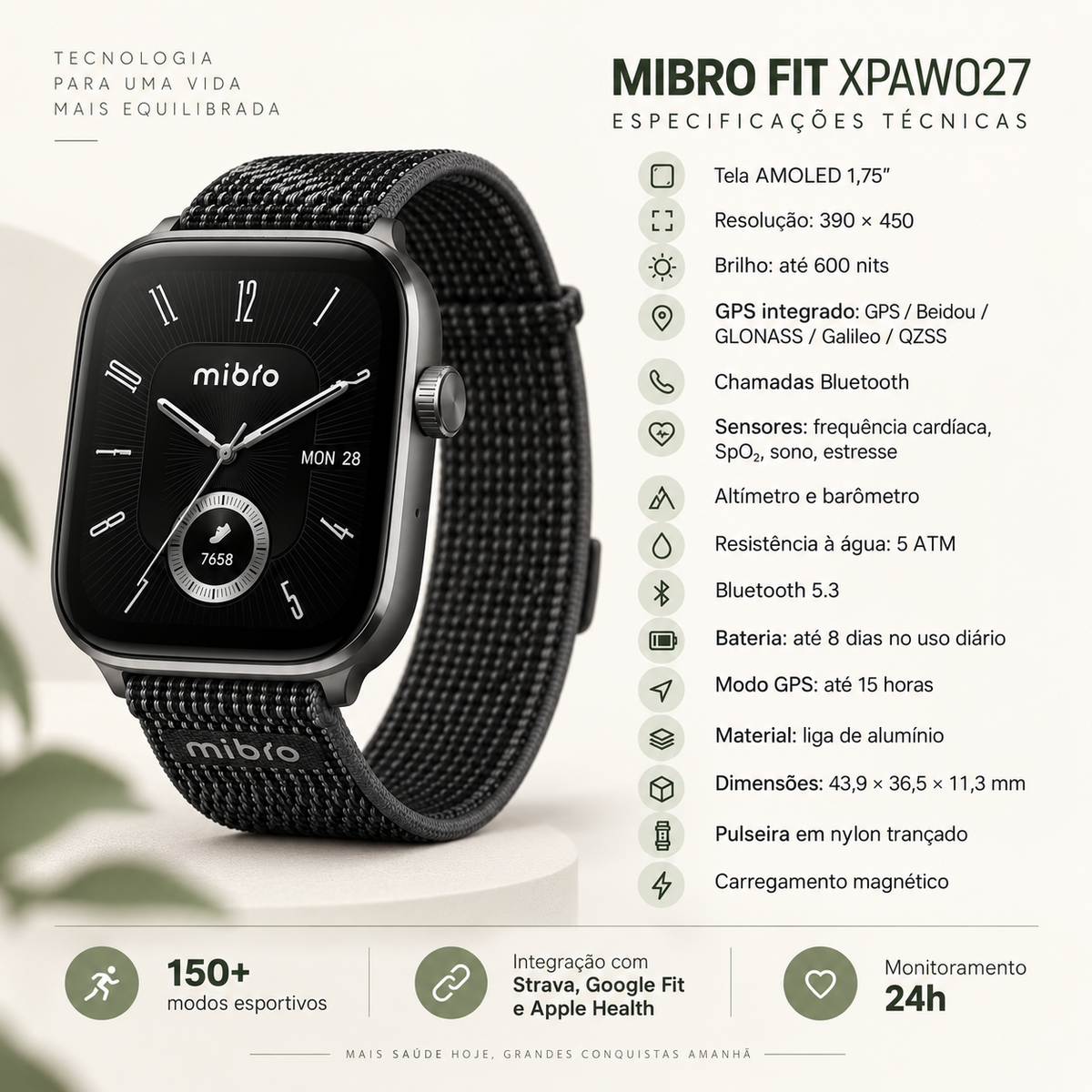 SMARTWATCH FIT GPS PREMIUM
