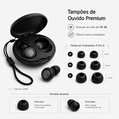 TAMPÃO DE OUVIDO 35dB