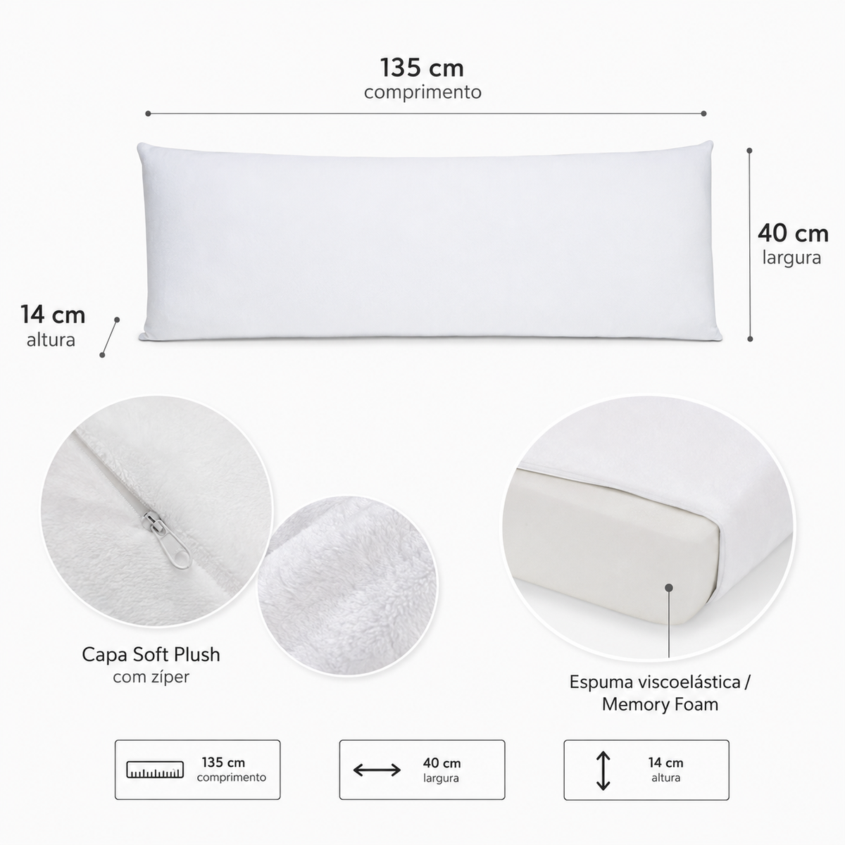 TRAVESSEIRO DE CORPO NASA PREMIUM