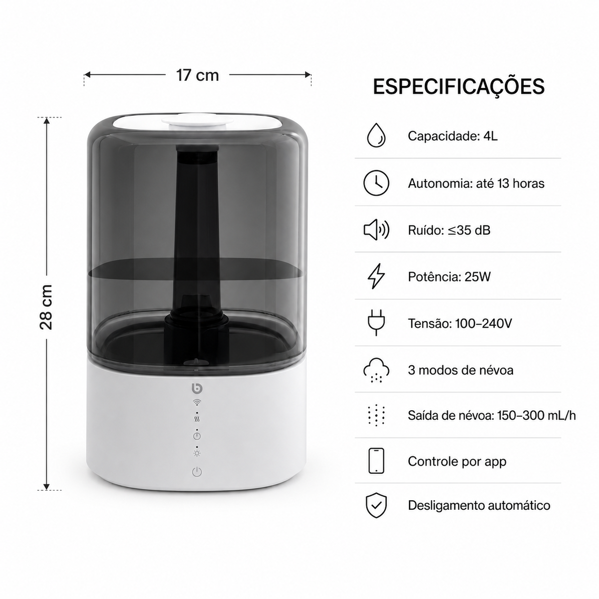UMIDIFICADOR SERENO 4L