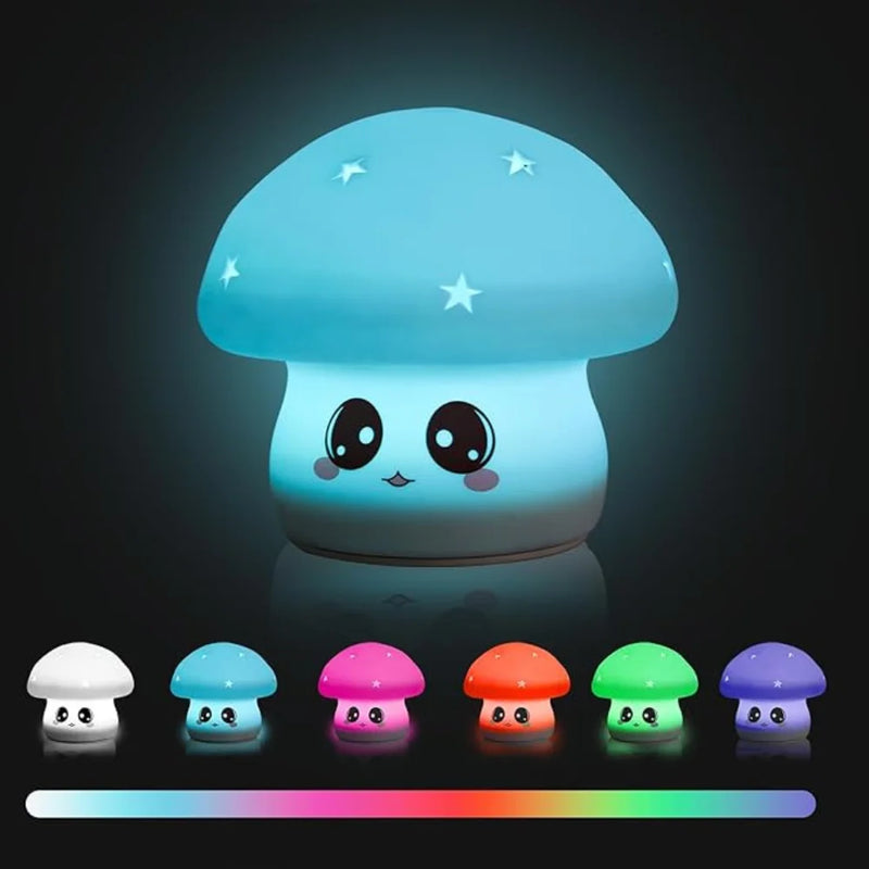 Mini Luminária Cogumelo Fofo 🍄✨