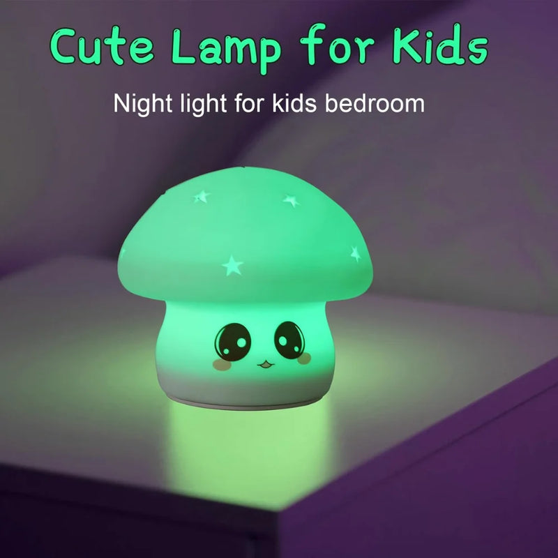 Mini Luminária Cogumelo Fofo 🍄✨