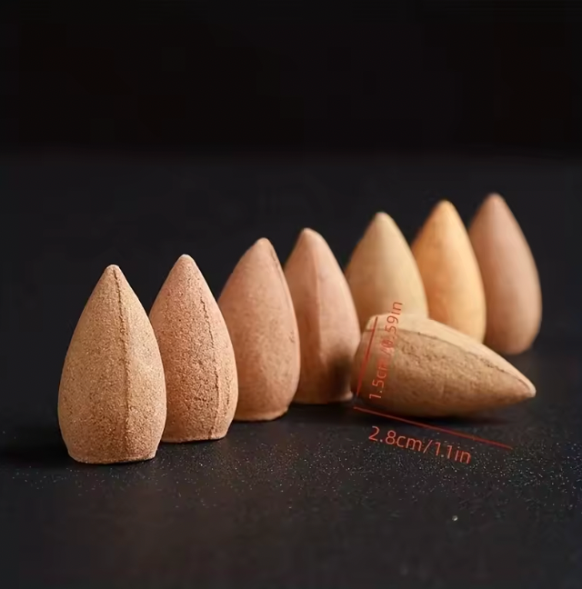 Cones de incenso de refluxo sabor misto incenso natural floral lavanda sândalo aloés