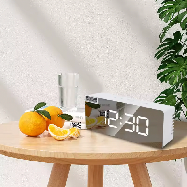 Despertador Digital LED - Relógio de mesa eletrônico com temperatura para quarto