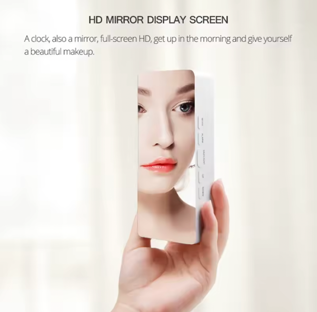 Despertador Digital LED - Relógio de mesa eletrônico com temperatura para quarto