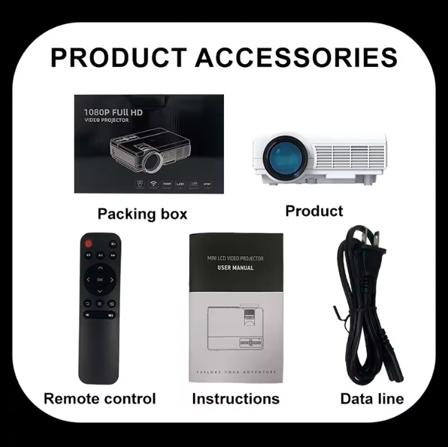 Mini Projetor 4K Smart Wi-Fi – Cinema Portátil Full HD