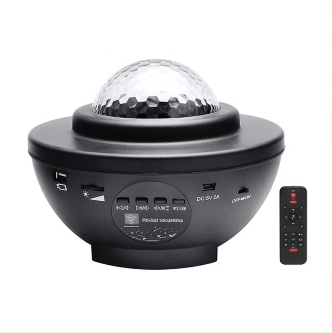 PROJETOR ESTELAR GALAXY LED com Bluetooth – Luz Noturna Mágica para Quartos