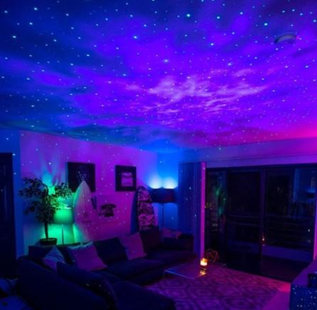 PROJETOR ESTELAR GALAXY LED com Bluetooth – Luz Noturna Mágica para Quartos