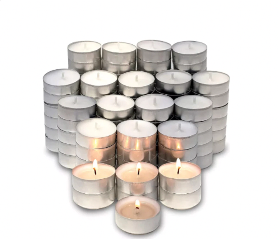 Mini Velas Rechaud Brancas – Kit com 20 Unidades