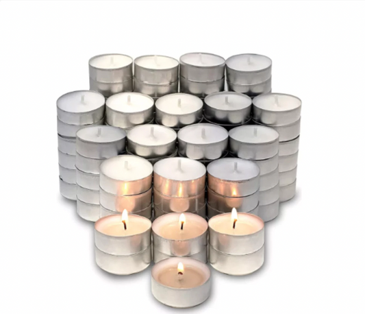 Mini Velas Rechaud Brancas – Kit com 20 Unidades