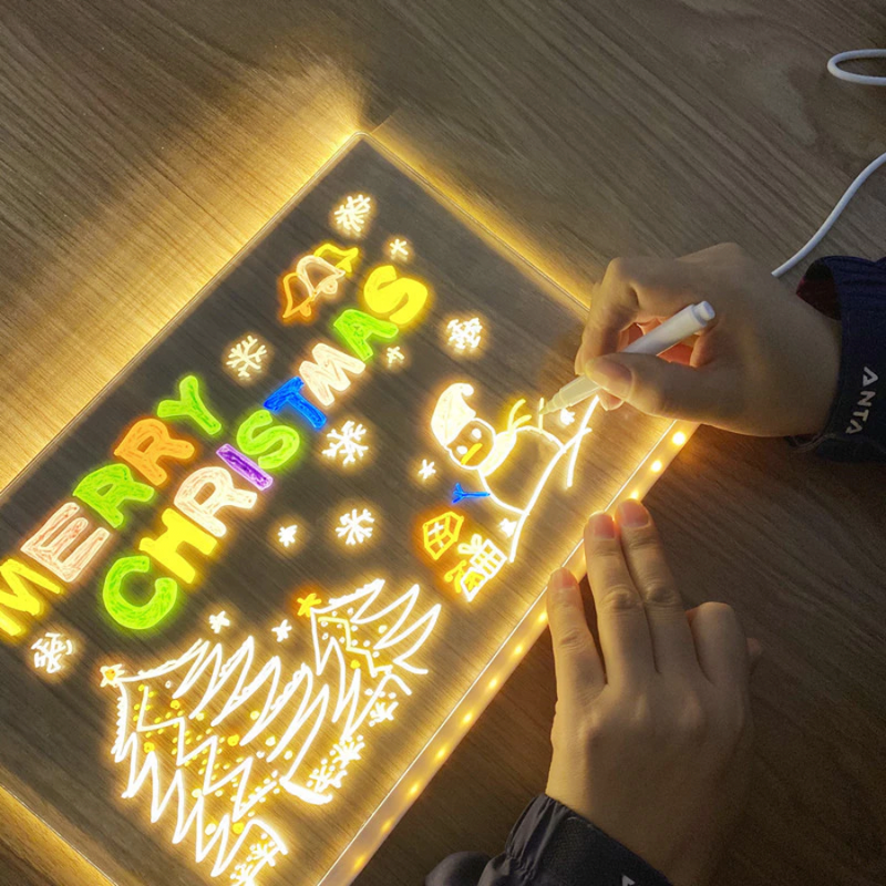 Quadro de Desenho Iluminado Infantil – 30×20 cm (USB 5V)