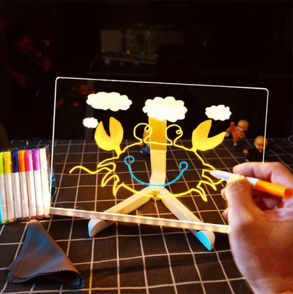 Quadro de Desenho Iluminado Infantil – 30×20 cm (USB 5V)