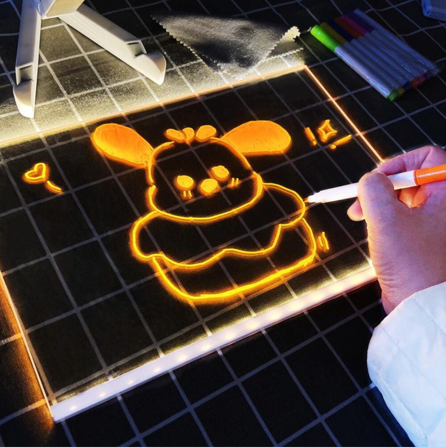 Quadro de Desenho Iluminado Infantil – 30×20 cm (USB 5V)