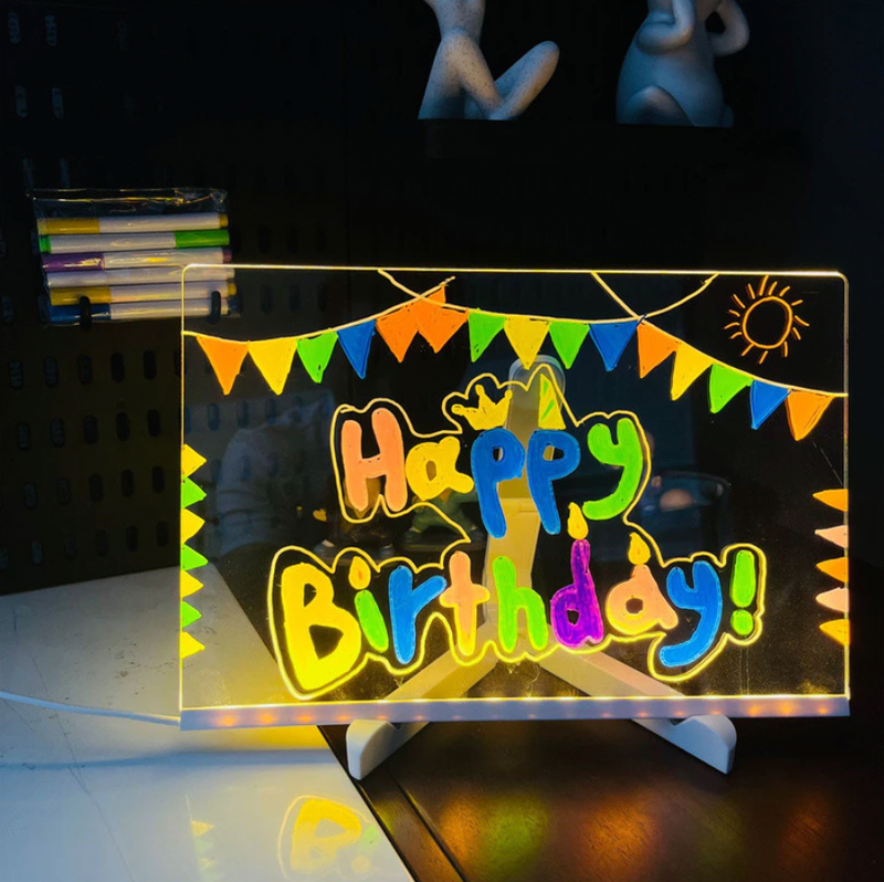 Quadro de Desenho Iluminado Infantil – 30×20 cm (USB 5V)