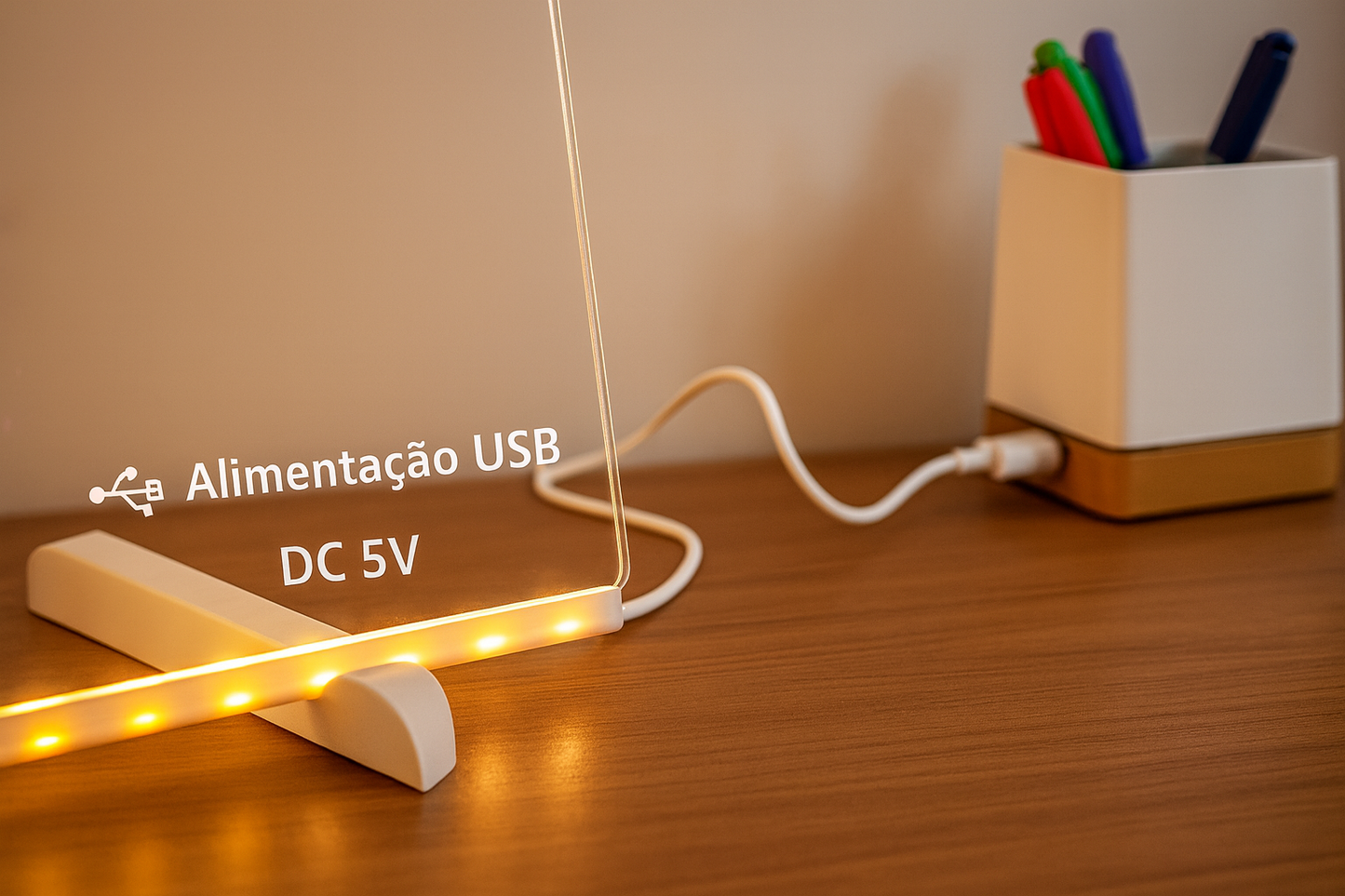 Quadro de Desenho Iluminado Infantil – 30×20 cm (USB 5V)