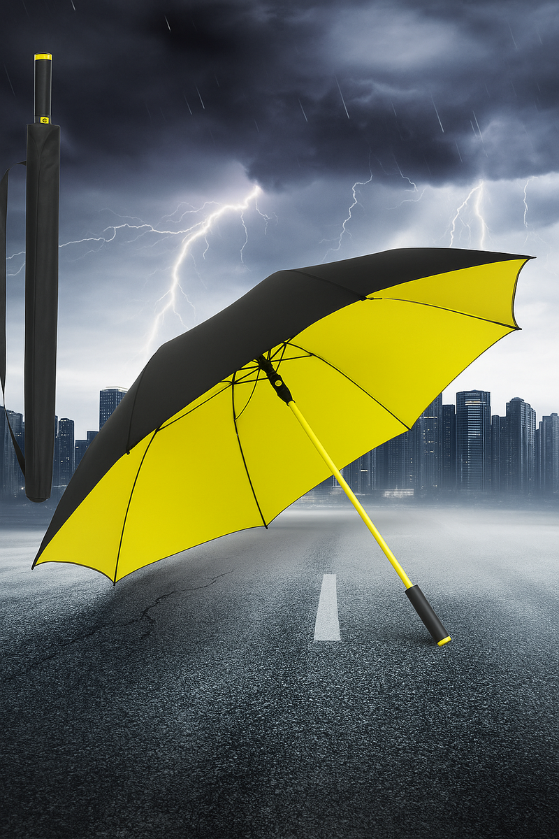 Guarda-Chuva Automático Grande – Reforçado com Fibra de Vidro e Proteção Solar UV | 120cm