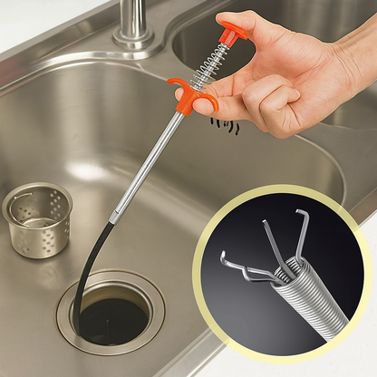 Desentupidor Flexível com Garra para Ralo e Pia | Pegador de Objetos