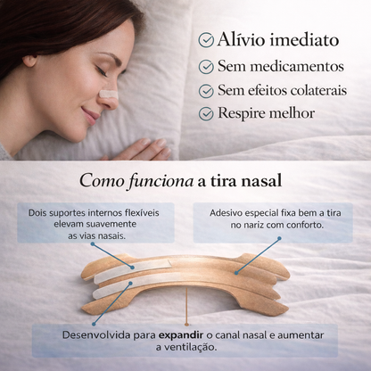 TIRAS NASAIS ANTI RONCO