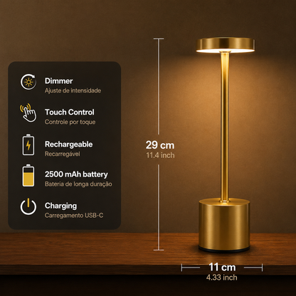 Luminária de Mesa USB Recarrregável