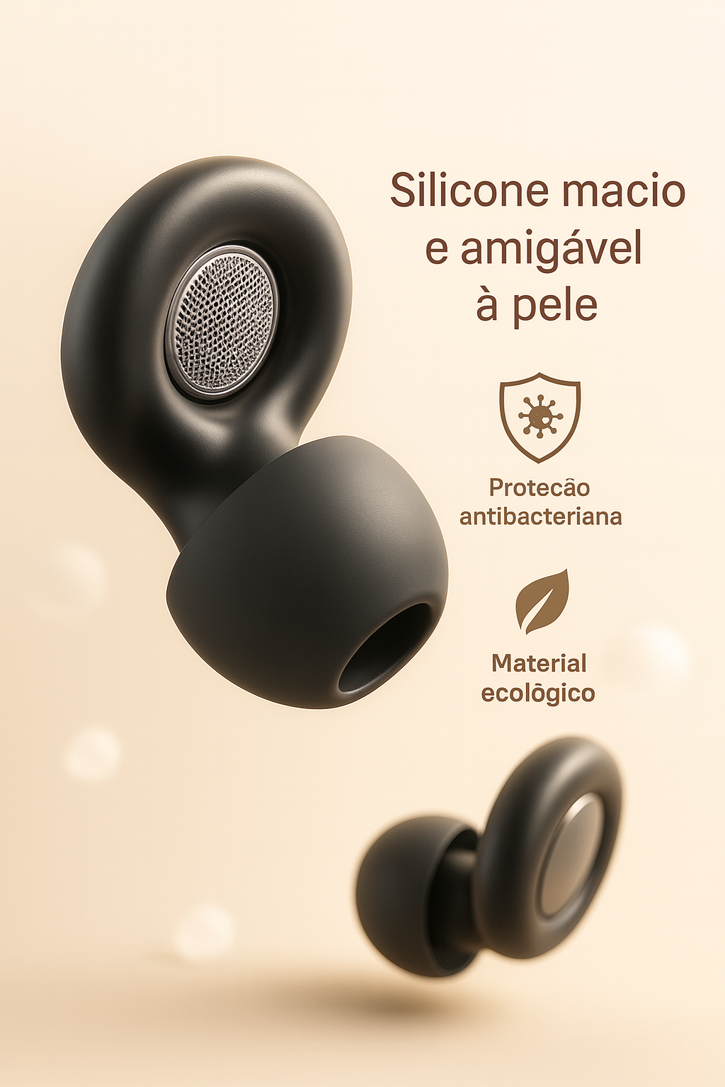 TAMPÃO DE OUVIDO 35dB para Dormir – Menos ronco e anti-ruído