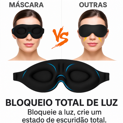 Máscara de Dormir Anatômica – Sono Profundo e Conforto Absoluto