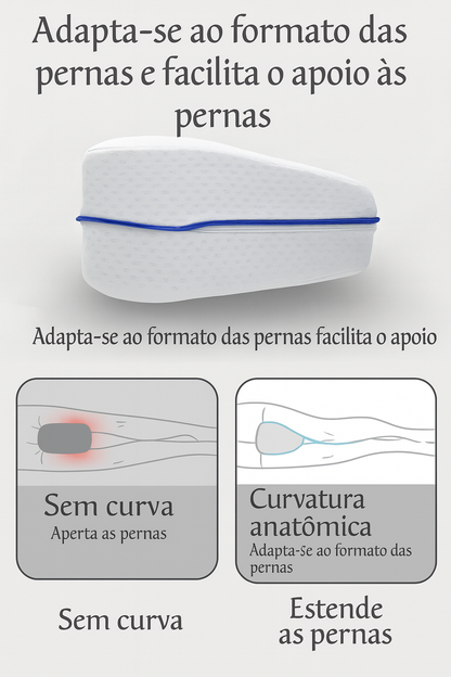 Travesseiro Anatômico para Pernas – Espuma de Memória