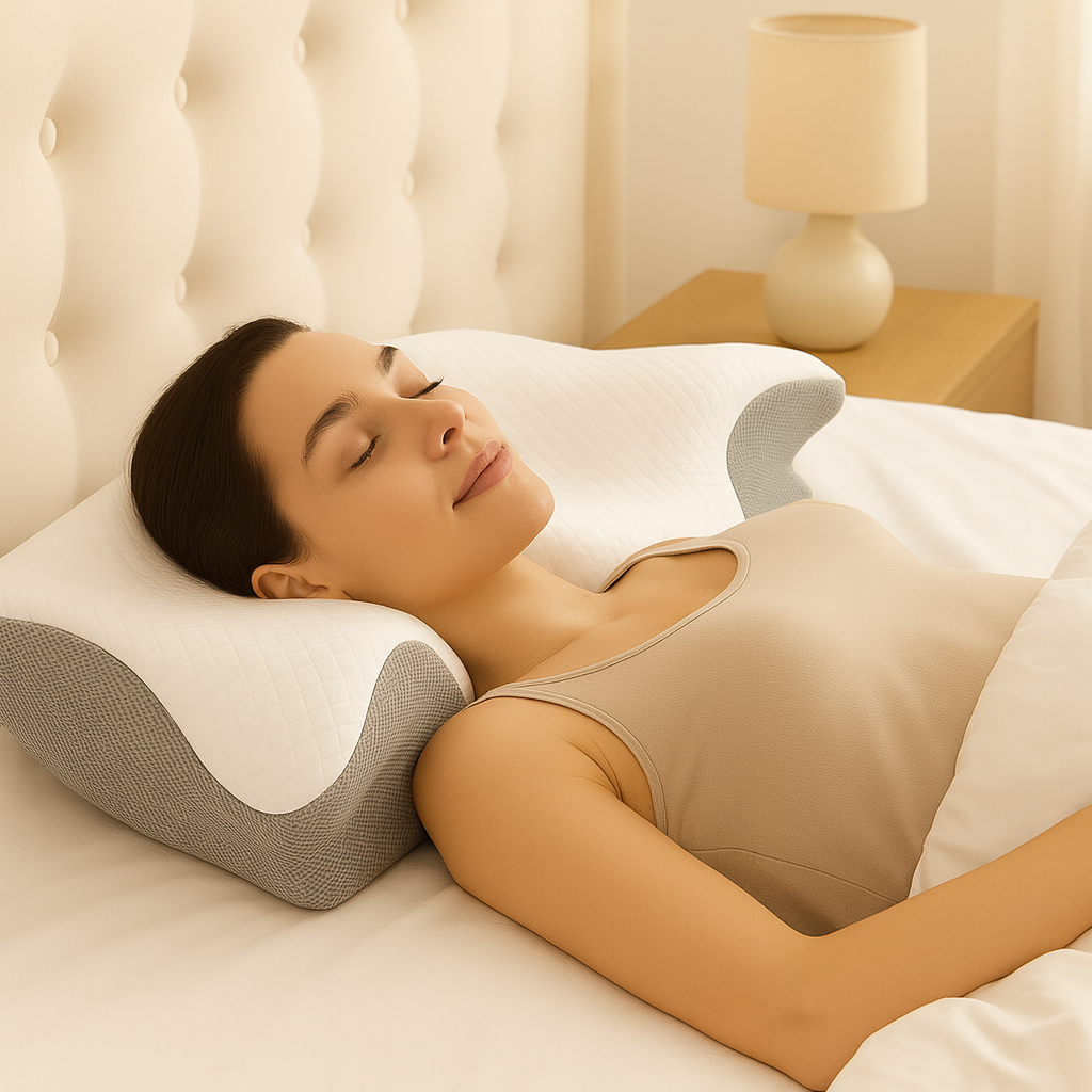 Travesseiro Ortopédico Premium – Alívio para Pescoço e Coluna