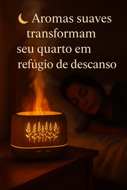 DIFUSOR DE AROMAS COM EFEITO CHAMA