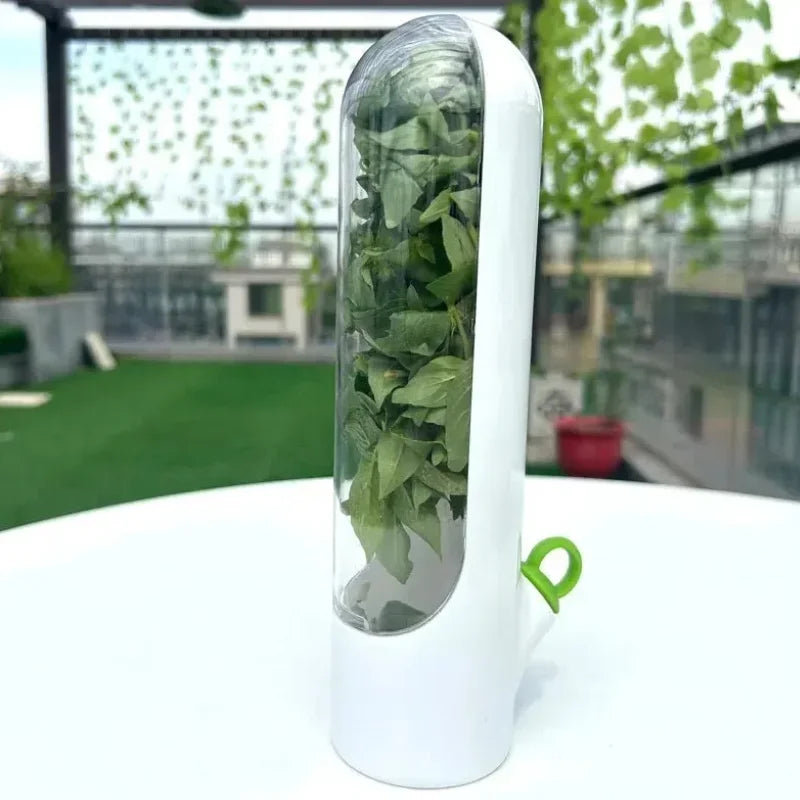 Tubo Conservador de Temperos e Hortaliças – Acrílico, Ecológico e Antipoeira 🌿✨