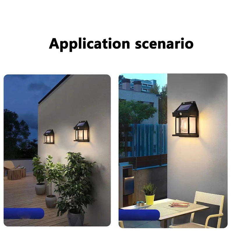 Luz de Parede Solar com Sensor de Movimento